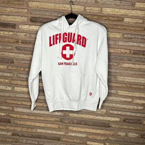 Lifeguard San Francisco White Hoodie Sweatshirt Unisex Medium